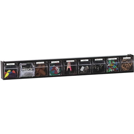 Deflecto Tilt Bin Plastic Storage System W 9 Bins 23 5 8 X 2 1 Deflecto Tilt Bin Plastic Storage System W 9 Bins 23 5 8 X