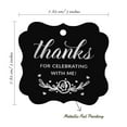 thumbnail image 7 of Inkdotpot Pack Of 100 Thanks For Celebrating With Me Birthday Paper Tags DIY Craft Bracket Shape Real Silver Foil Hang Tags, 7 of 7