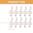 thumbnail image 2 of Shisuyan 10 pcs DIY Music Notes Charms Jewelry Making Musical Notes Charms Metal Music Symbol Charms, 2 of 8
