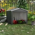 thumbnail image 6 of Supeer Metal Outdoor Storage Shed, 3' x 3' x 2', Black, 6 of 12