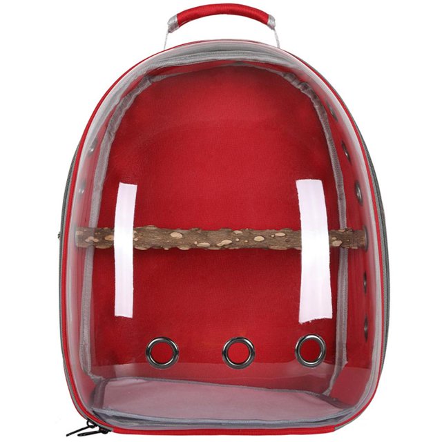 Carrier Bag, Adjustable Pet Carrier Bird Travel Bag Backpack with Handle Clear Space Transparent Backpack Breathable Backpack