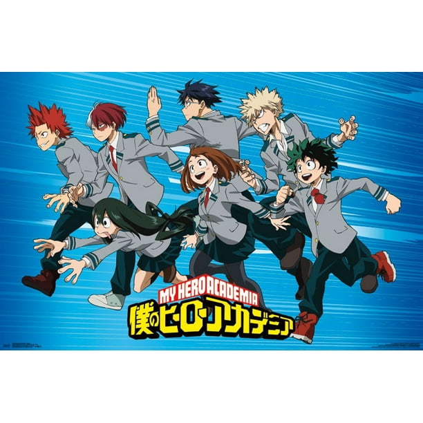 My Hero Academia Group Poster Print 22 X 34 Walmart Com