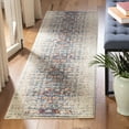 thumbnail image 3 of SAFAVIEH Monaco Annabelle Vintage Runner Rug, Ivory/Blue, 2'2" x 6', 3 of 6