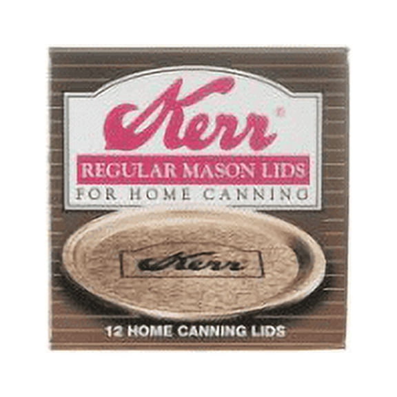 Kerr Metal Can Jar Lids, 12 Count