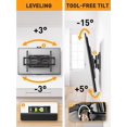 thumbnail image 4 of Soporte de pared para TV Perlegear con certificación UL Full Motion 37-82 pulgadas, 4 of 7