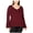 Red - port, variant on I.N.C Womens Pearl-Trim Pullover Sweater, Red, Plus Size, 3X