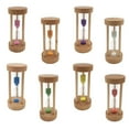 thumbnail image 3 of Rongfmy 3 Sand Timer Wooden Sandglass Sand Timer for Child Time Games Interval Training, Blue, 3 of 9