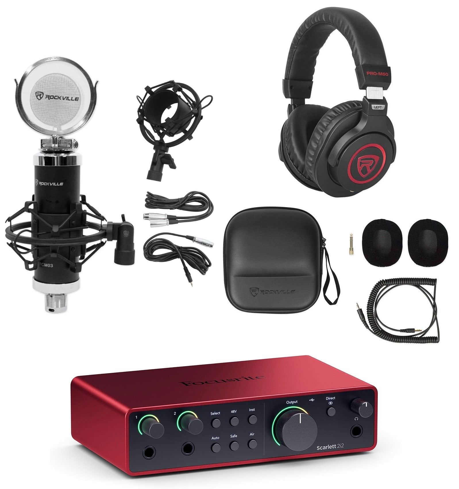 Focusrite Scarlett 2i2 3rd Gen USB Audio Interface - Podcast