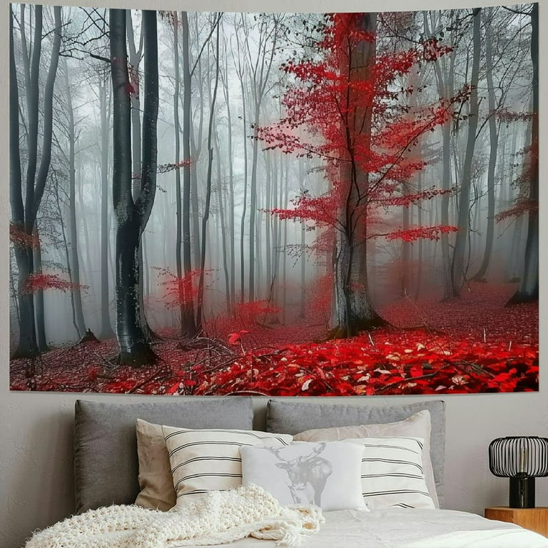 Red tapestry wall hangings sale