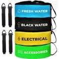 thumbnail image 1 of DanDee 4-PACK Waterproof RV Hose Bag Storage, RV Utility Bag, Sewer Hose Bag, RV Accessories Bag, store your Water Hose, Black Hose, Electrical, and RV Accessories with our Colored Storage Bags!(2.0), 1 of 5