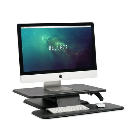 Belleze Stand Up Desk Computer Riser Table Adjule Height Belleze Stand Up Desk Computer Riser Table Adjule Height Converter Home