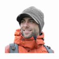 thumbnail image 1 of wonima44 PolarWool™ Mens Winter Hats with Brim - 50% Merino Wool Beanie with Visor Bill, Warm Knitted Newsboy Hat Cold Weather, 1 of 1