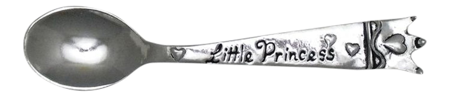Pewter Little Princess Crown Baby Spoon Lead Free