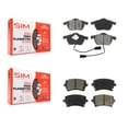 thumbnail image 1 of SIM Front Rear Semi-Metallic Brake Pads Kit for Car 2003-2004 Audi RS6 with 312mm Diameter Rotor KSM-100361, 1 of 8