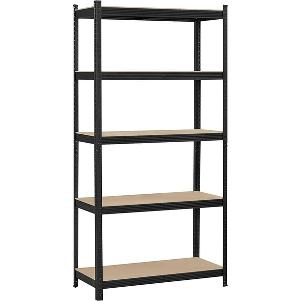 COOKCOK Storage Shelving Unit,5 Tier Metal Shelf,Adjustable Garage