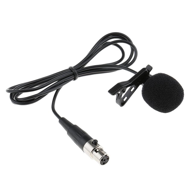 Micrófono Lavalier perfecl JY-515 clip de solapa 3.5mm 3Pin XLR Negro