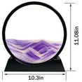 thumbnail image 2 of HYUGF Moving Sand Art Picture Decor, 3D Quicksand Relaxing Toy for Home Desktop(Purple, 12"), 2 of 7