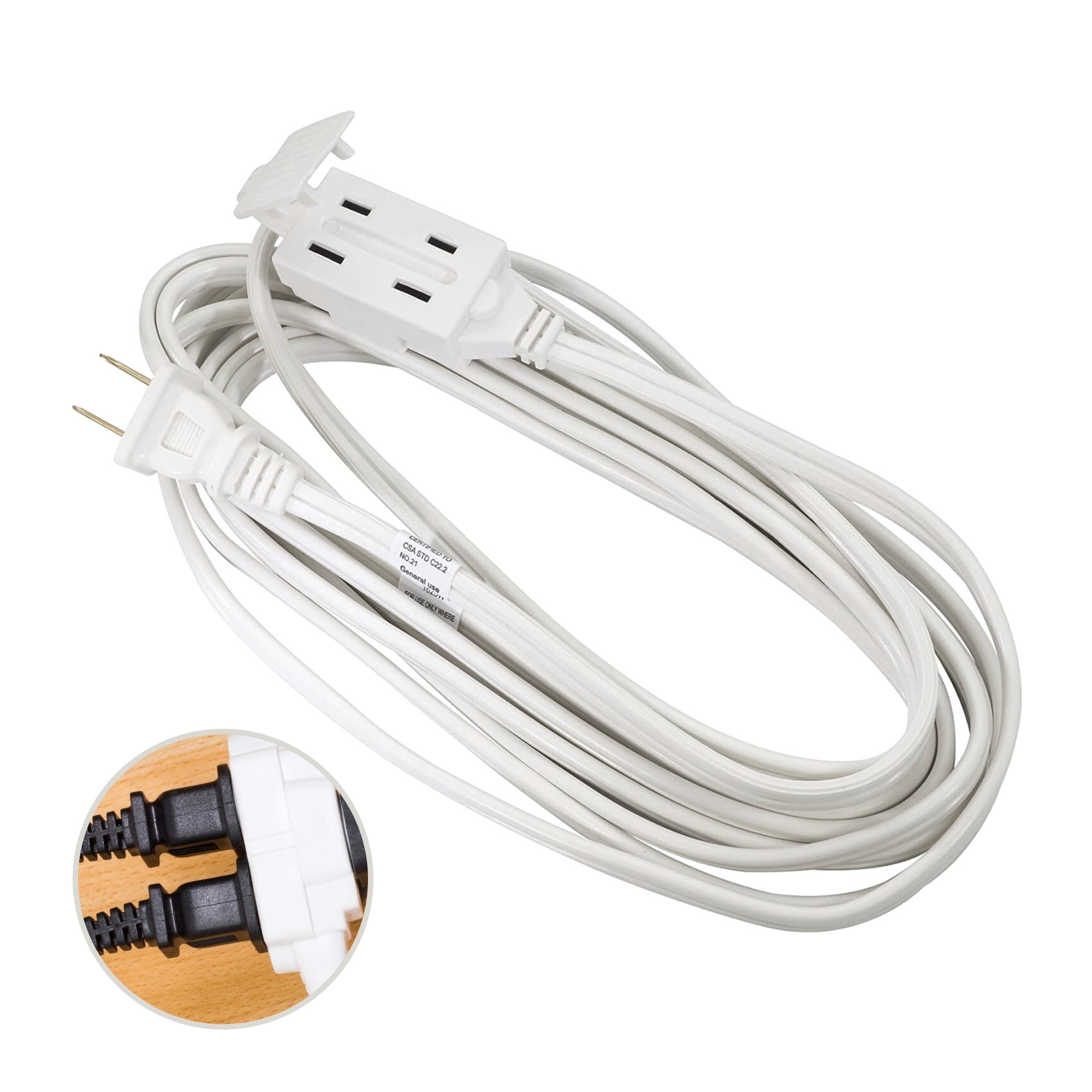 Holiday Decorations 7 Outlets Every 5 Feet Uplighting 35 FT Evenly Spaced Multiple Outlet 14/3 Extension Cord Stage Backlines Digital Energy Outdoor/Indoor Christmas Lighting 