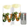 thumbnail image 2 of St Patricks Day Gnome with Love Flickering Flameless Candles with Remote Timer Battery Operated LED Tealight Set of 2 M, 2 of 8