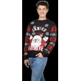 thumbnail image 1 of Suéter navideño Ugly Santa Claus feliz Navidad para hombre Rev  Sueter cerrado cuello redondo tejido, 1 of 2