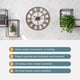 thumbnail image 3 of Reloj de pared grande con números romanos, silencioso, funciona con pilas, de cuarzo, redondo, grande, de metal, para el hogar, 3 of 5