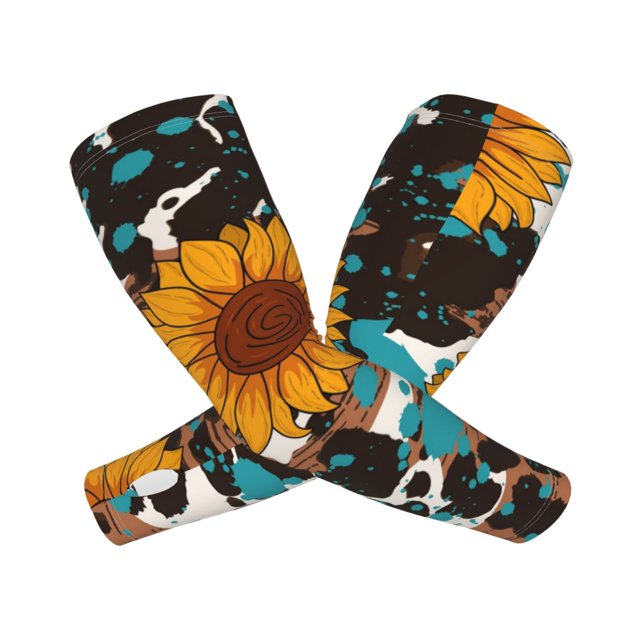 Balery Vintage Sunflowes Mangas Refrescantes para Brazos para Hombre y Mujer – Transpirables y Absorbentes de Humedad para Mujeres, Hombres y Niños