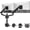 Black, variant on monTEK Dual Monitor Mount for 2 Screens up to 35 inches - Full Motion Adjustable Arm with Heavy Duty C-Clamp/Grommet Base, 24.25lbs per Arm, VESA Compatible, Black