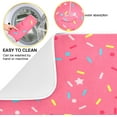 thumbnail image 2 of SKYSONIC Donut Sprinkle Rainbow Dish Drying Mat,Absorbent Microfiber Dishes Drainer Mats for Kitchen Counter Large Size,Dish Drying Pad 18x24, 2 of 6