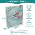thumbnail image 6 of joogoo Dog Sleeping in Flowers Hardcover 3 Ring Binder 1.5" Round Rings Interior Pockets Binders Organizer 1 Pack, 6 of 9
