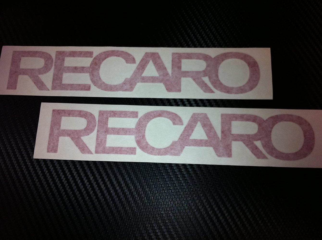 1 X Recaro Racing Decal Sticker New Black Size 8x1.4 