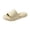 Beige, variant on Fengactive Unisex Comfortable Arch Support Slippers Perforated Footbed Lightweight EVA House Slide Slippers