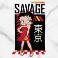 thumbnail image 2 of Betty Boop Kanji Savage Cartoon Women's Graphic T Shirt Tees Brisco Brands S, 2 of 5