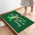 thumbnail image 5 of Door Mat 30 x 18 Inch Welcome Mat Front Floor Mats, Non Slip Indoor Carpet/Absorbent Outdoor Shoes Scraper, St. Patrick''s Day Rainbow and Shamrock Low-Profile Rugs Doormats for Entryway, 5 of 6