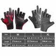 thumbnail image 2 of Greeniant 1 par de guantes de pesca térmicos antideslizantes invierno motocicleta Camping conducción nieve esquí patinaje cálido mitones transpirables Pescar Negro L Greeniant OD029778-05, 2 of 6