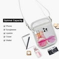 thumbnail image 4 of Lohol Clear Purse Stadium Approved CrossBody Bag for Men and Women White-Large, 4 of 7