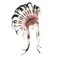 thumbnail image 3 of Tocado de plumas, diadema decorativa, sombrero indio de jefe, tocado para vestido elegante, Día de Acción de Gracias, Mardi Gras, fiesta de escenario estilo A Yinane Tocado de cosplay, 3 of 8