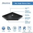 thumbnail image 2 of SlimLine 38 Inch D x 38 Inch W x 2-3/4 Inch H Corner Drain Neo Angle Shower Base in Black, 2 of 8