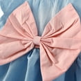thumbnail image 4 of Xinhuaya Baby Girls Bow-knot Design Mini Dress Children Baby Summer Short Sleeve Party Dress, 4 of 7