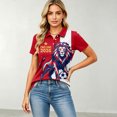 thumbnail image 1 of Women's Football Graphic T-Shirt, Women's Fashion Printed Short Sleeve Sports Top, Casual Athletic Workout Tee for Soccer Tournament 2026 Wine Size: 3XL, 1 of 5