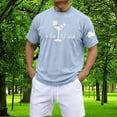 thumbnail image 2 of IWRICH A Tiny Bit Irish Irish Men's T-Shirt Short Sleeve St. Patrick's Day Tees Blue L, 2 of 5