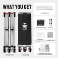thumbnail image 5 of CROWN SHADES 10x20 Pop Up Canopy Tent Commercial Heavy Duty Tent with 6 Sidewalls Outdoor Canopies for Events Parties White, 5 of 9
