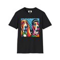 thumbnail image 5 of Mr an Mrs Basset Hounds POPArt3 Unisex Softstyle T-Shirt, 5 of 10