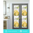 thumbnail image 5 of Window Privacy Film Lemon Stained Glass Window Film Decorative Sun Block Window Cover Summer Fruit Nature Country Watercolor Yellow Window Clings Static Adhesive Sticker for Bathroom 29.5"x118", 5 of 7