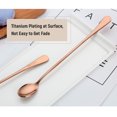thumbnail image 3 of 9-inch Iced Tea Spoon Stainless Steel Long Handle Spoon Milkshake Spoon Coffee Stirring Spoon Titanium, 3 of 8