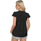 thumbnail image 3 of Blusa AURUZA Casual Elegante para Mujer con Cuello en V y Volantes en las Mangas Cortas, 3 of 6