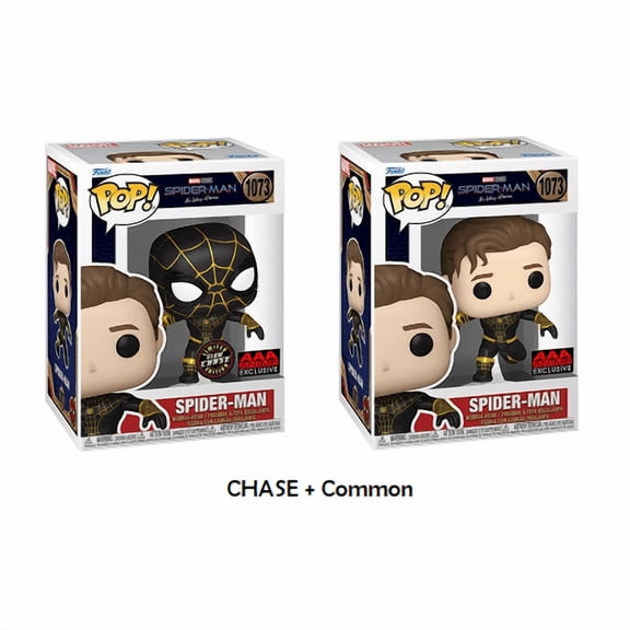 Funko Pop Marvel Spider-Man No Way Home 1073 Chase and Common AAA Anime Exclusive with Protector