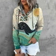 thumbnail image 3 of Sweat à Capuche d'Hiver pour Femmes, Pull de Mode Mi-Long, Blouse Ample Imprimée de Noël, Pull de Noël, Cardigan à Col Rond Chaud, 3 of 4