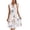 Beige, variant on Women's Trendy Solid V Neck Button Down Sleeveless Tiered Shift Dress Women's Colored Summer V-neck Beach Dress Sleeveless Button-up Long Dress
