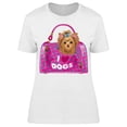 thumbnail image 1 of Cute Puppy In Bag Graphic Tee Women's -Image by Shutterstock, 1 of 2