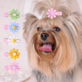thumbnail image 3 of 20 Paquetes de Mini Pinzas para el Pelo de Mascotas ANGGREK 14 Pulgadas Colores Mezclados Forma de Margarita, 3 of 8